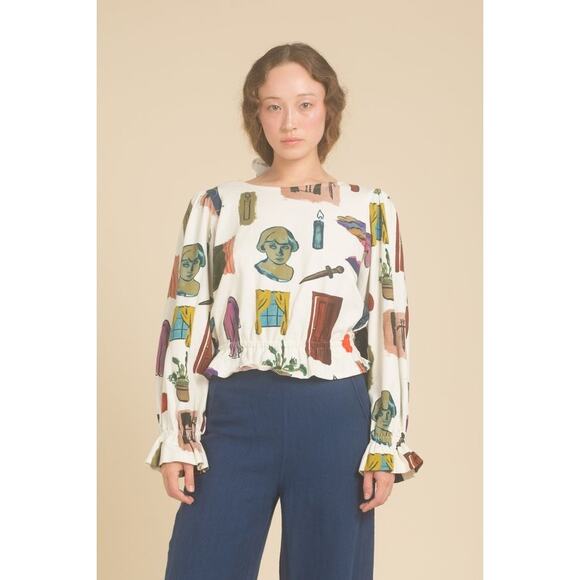 Samantha Pleet Tops - Samantha Pleet Cloud Shirt in Dreaming Print